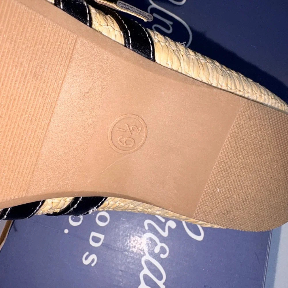 Universal Thread Henrietta Mary Jane 6.5 Tan New Woven Straw Double Buckle Flat